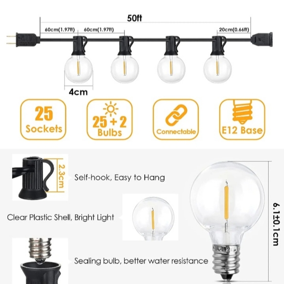 LED outdoor string lights - Picture 9 of 12